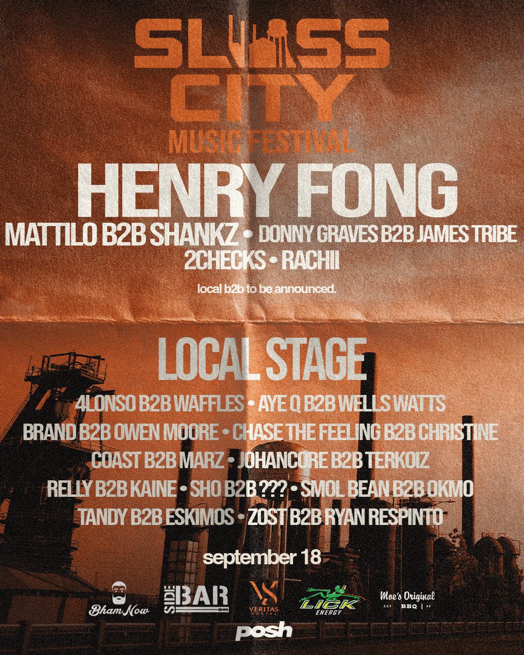 Sloss City lineup reveal